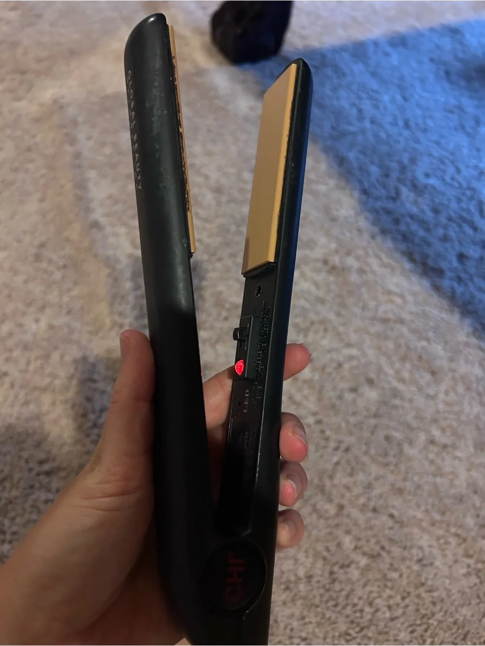 CHI Black Ceramic Mini Flat Iron for Women Hair Tools